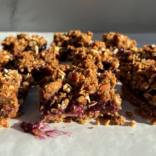 Berry Oat Crumble Bars