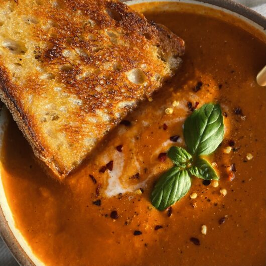 Cozy Tomato Basil Soup