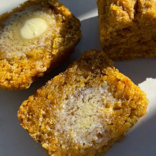 Pumpkin Cornbread Muffins