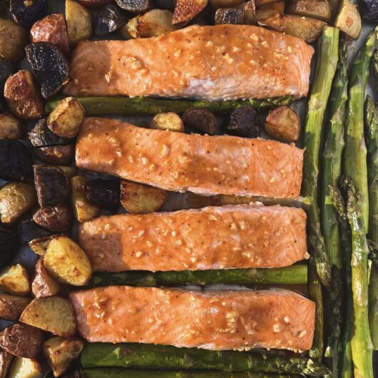 Easy Sheet Pan Salmon Dinner